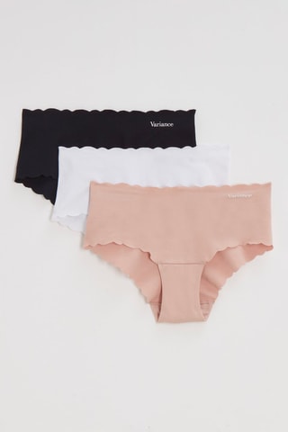 3 shorties Clean Cut - Rosa-maquilhagem