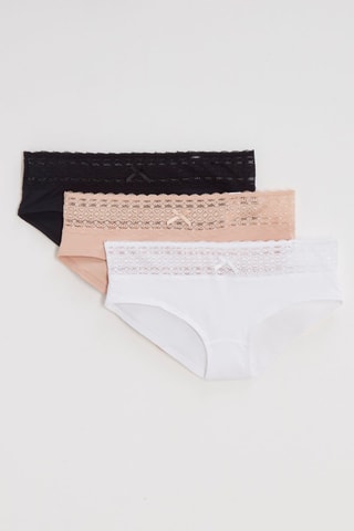 3 shorties Les Quotidiens - Branco