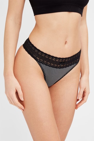 3 strings Les quotidiens - Preto e branco