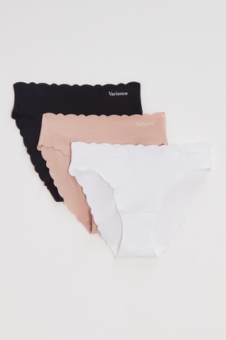3 cuecas Clean Cut - Branco