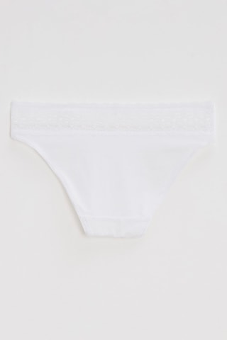 3 cuecas Les Quotidiens - Branco e rosa