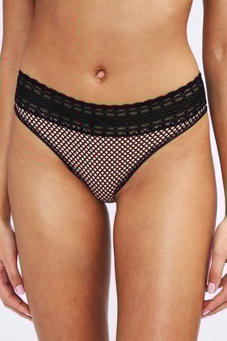 3 cuecas Les Quotidiens - Preto e coral