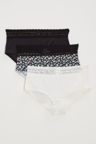 3 shorties Les quotidiens - Preto