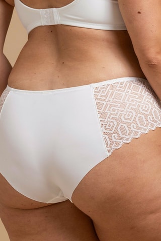 Shorties Talisman - Branco e bege