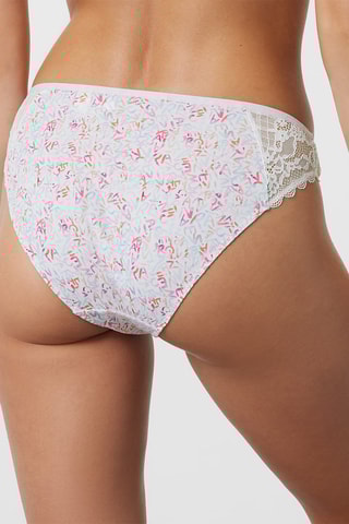 Cueca Eden - Branco e bege