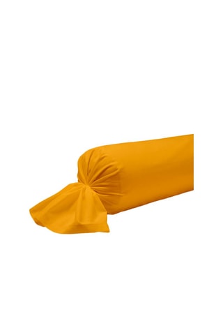 Taie de traversin en coton 57 fils/cm² - Ocre
