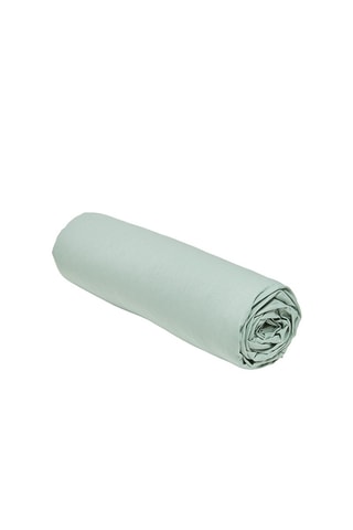 Drap-housse en coton Essential - Vert - Bonnet 23 cm