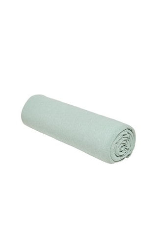 Drap-housse en coton 130 g/cm² Essential - Vert - Bonnet 25 cm