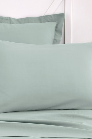 Taie d'oreiller en coton 57 fils/cm² Essential - Vert