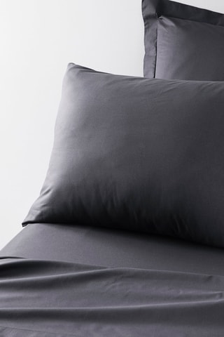 Taie d'oreiller en coton  Essential - Anthracite