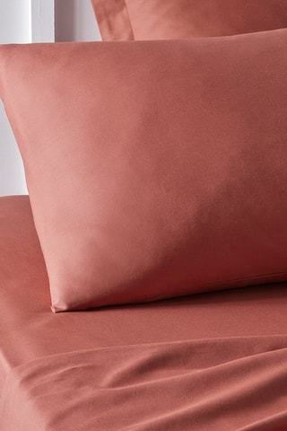 Taie d'oreiller en coton Today Essential - 57 fils/cm² - Rouge