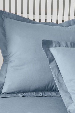 Taie d'oreiller en coton Today Essential - 57 fils/cm² - Bleu