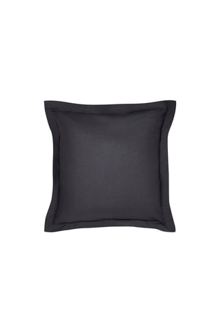 Taie d'oreiller en percale de coton 78 fils/cm Prestige - Gris foncé