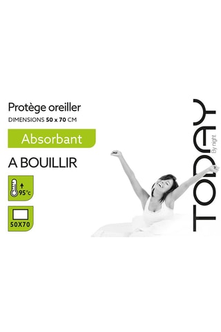 Taie d'oreiller en coton  Today - 180 fils/cm² - Blanc