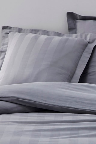 Taie d'oreiller en satin de coton 98 fils/cm Prestige - Acier