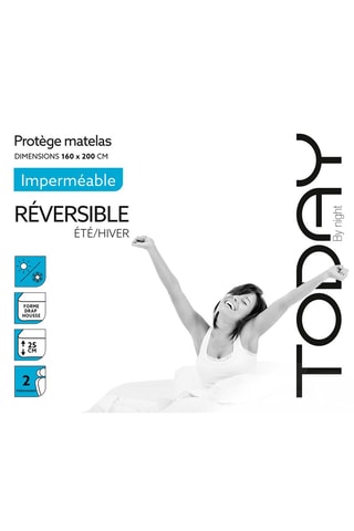 Protège-matelas imperméable Blanc