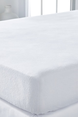 Protège-matelas absorbant en coton 180 g/m² - Blanc