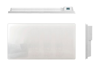 Radiateur électrique à inertie sèche en céramique et verre Glass