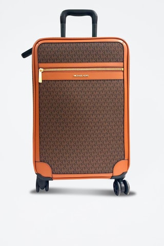 Trolley Groot Formaat 89 cm - Bruin en Oranje