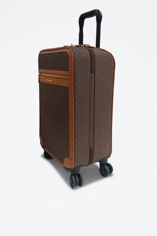 Trolley Groot Formaat 89 cm - Bruin en Oranje