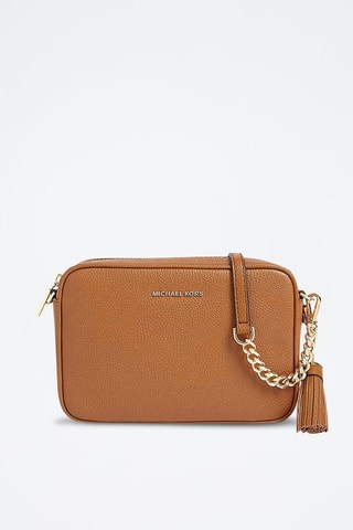 Leren Schoudertas 
Camel