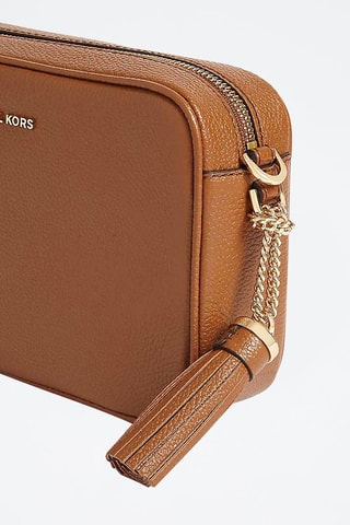 Leren Schoudertas 
Camel