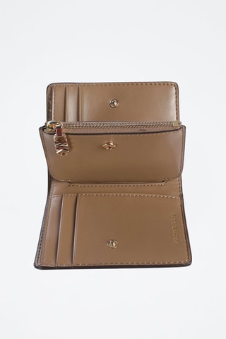 Leren Portefeuille Empire Medium Snap Coin Billfold - Taupe 