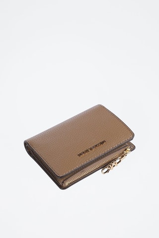 Leren Portefeuille Empire Medium Snap Coin Billfold - Taupe 