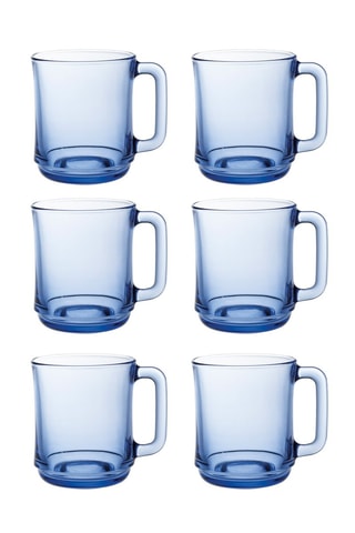 6 canecas de vidro Lys - 31 cl