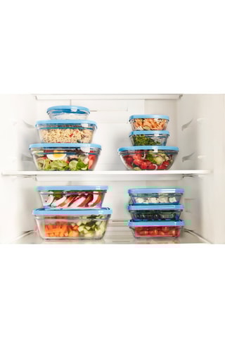 3 caixas de conservação em vidro Freshbox - 50 cl, 97 cl e 159 cl