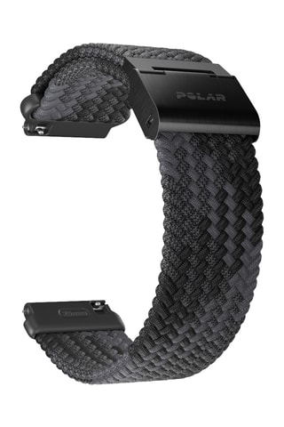 Horlogeband - Zwart - 20 mm