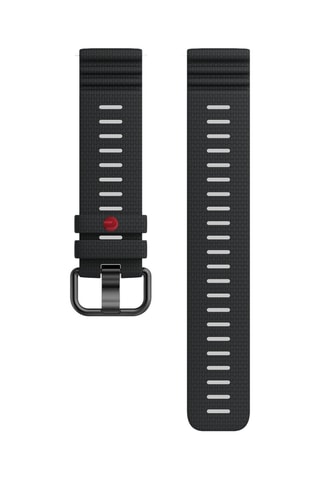 Siliconen Sporthorlogeband - Zwart - 22 mm