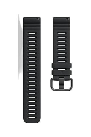 Siliconen Sporthorlogeband - Zwart - 22 mm