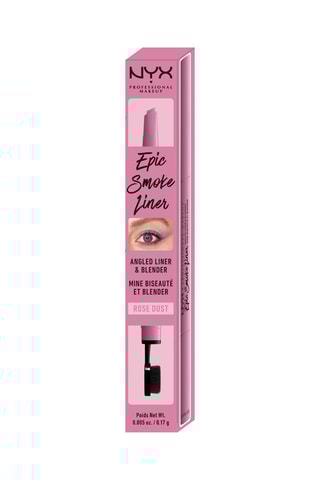 Eyeliner vegan efeito smoky dupla ponta Epic Smoke Liner - Rose Dust - 0,17 g