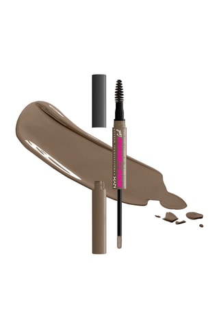 Gel colorido vegan longa duração dupla ponta sobrancelhas Zero To Brow Gel - Ash Brown - 2 ml