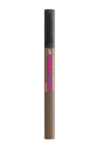 Gel colorido vegan longa duração dupla ponta sobrancelhas Zero To Brow Gel - Ash Brown - 2 ml