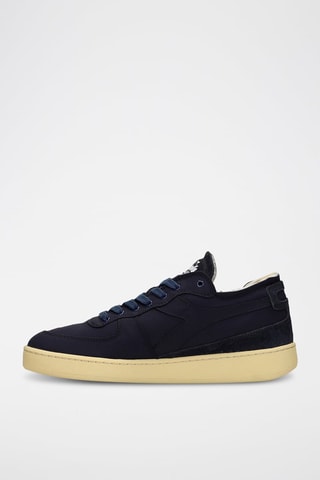 Sapatilhas em couro Row Cut Softech - Azul-marinho