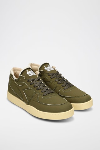 Sapatilhas em couro Row Cut Softech 3D - Caqui