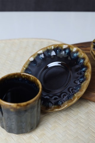 Serviço de café em grés - 6 pessoas