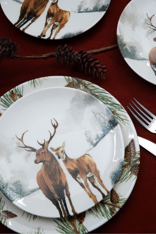 Serviço de sobremesa em porcelana - 7 peças