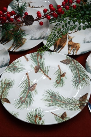 Serviço de sobremesa em porcelana - 7 peças