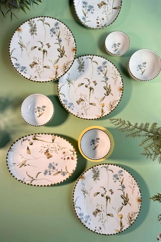 Serviço de pequeno-almoço em porcelana - 14 peças