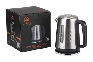 Chaleira elétrica em aço inoxidável - 1,7 l - 2200 W