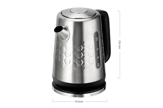 Chaleira elétrica em aço inoxidável - 1,7 l - 2200 W