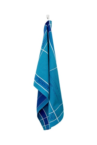 3 panos de cozinha em algodão Egyptien Collection Tartan - Azul