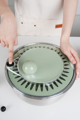 Essoreuse à salade 2-en-1 - 24,5 cm