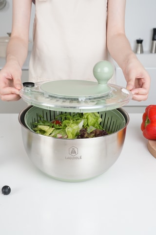 Essoreuse à salade 2-en-1 - 24,5 cm