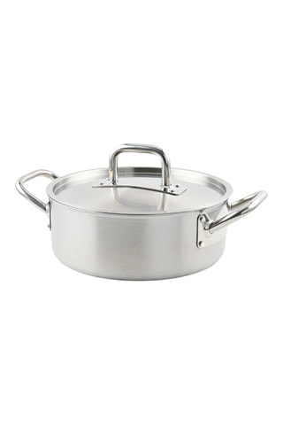 Tacho em aço inoxidável Triplex - 28 x 11 cm - 6 l