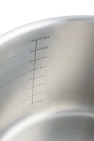 Panela em aço inoxidável Triplex - 28 x 17 cm - 10 l