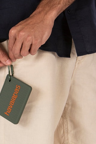 Clutch Wallet Logomania Carabiner - Donkergroen